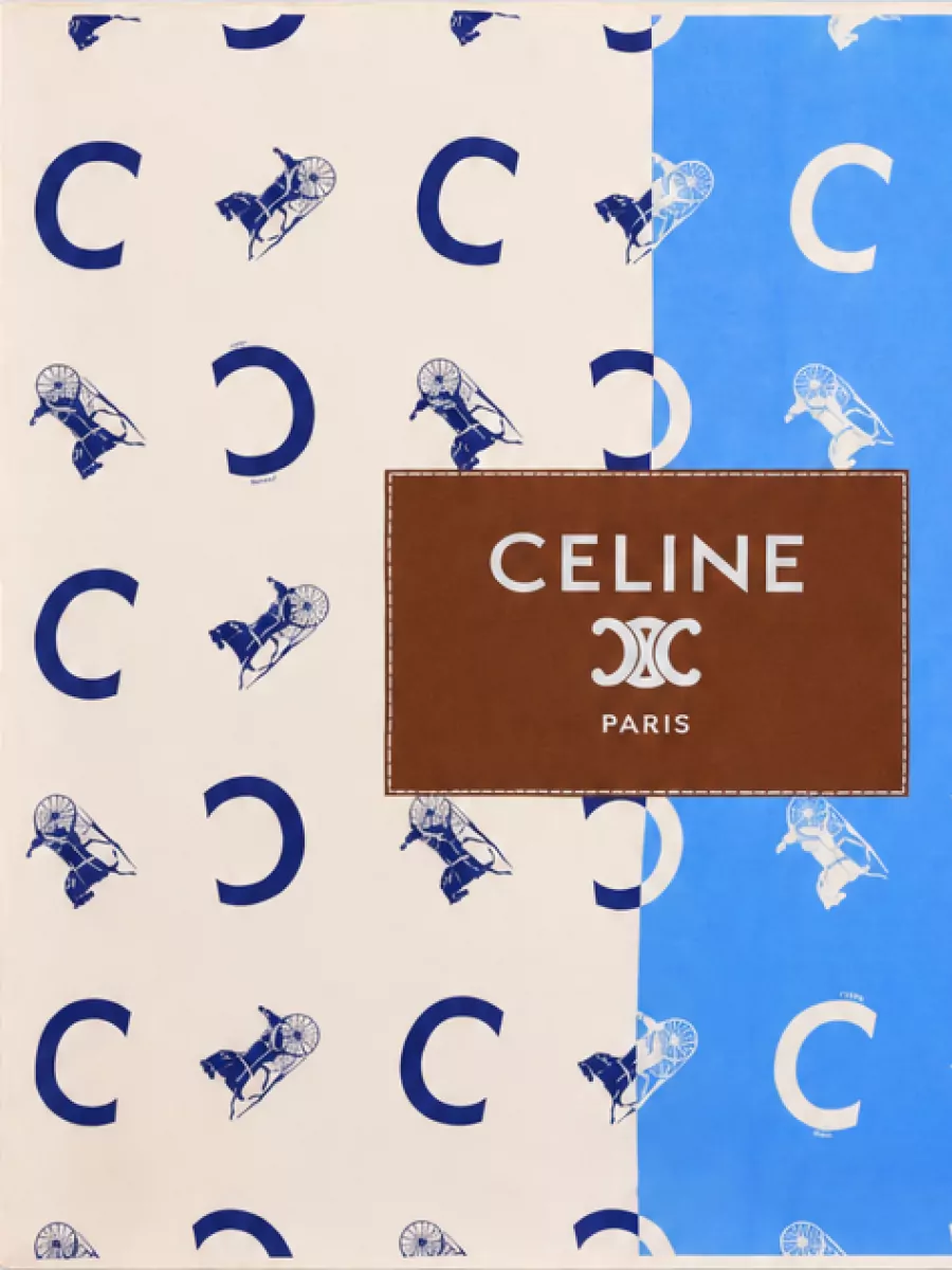 Celine silk printed scarf