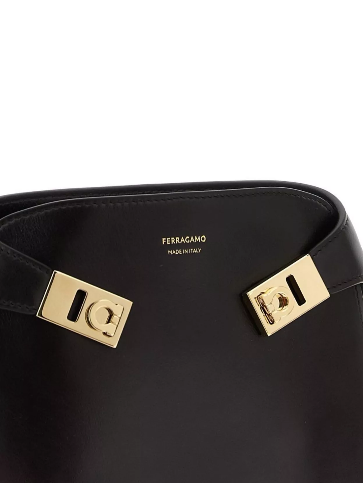 Ferragamo Belt Bag With Top Handle And Hardware