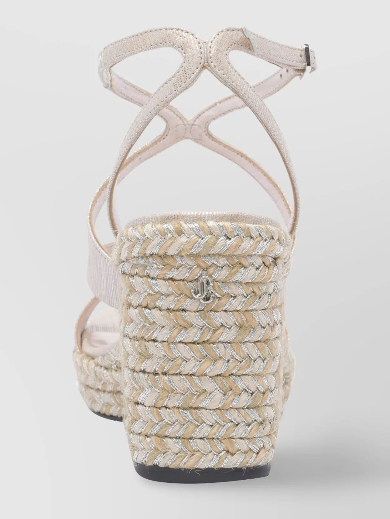Jimmy Choo Leather Espadrille Wedge Sandals