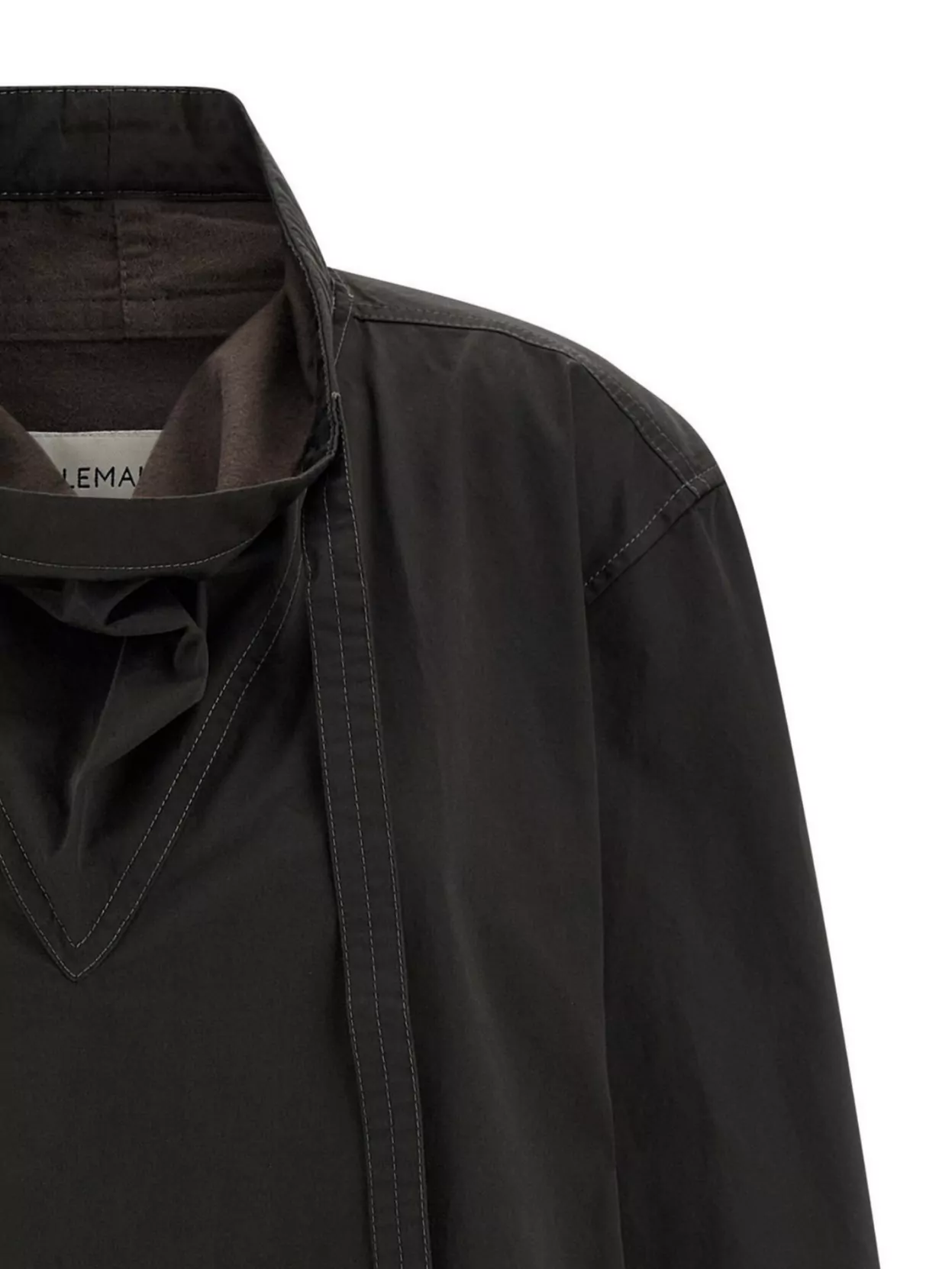 Lemaire Blouse With Drawstring Neck And Long Sleeves