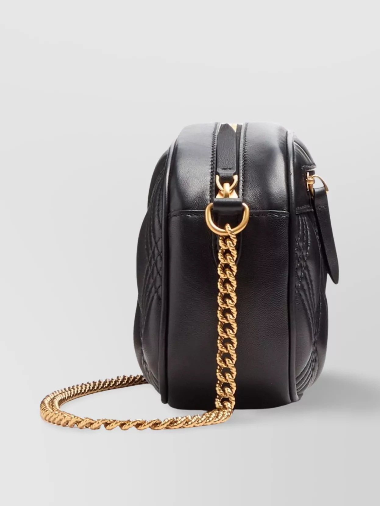Valentino Quilted Leather Camera Bag With Chain Strap