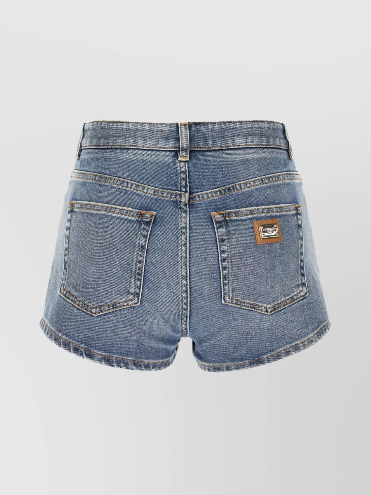 Dolce & Gabbana Denim Shorts With Back Pockets And Belt Loops In Blue