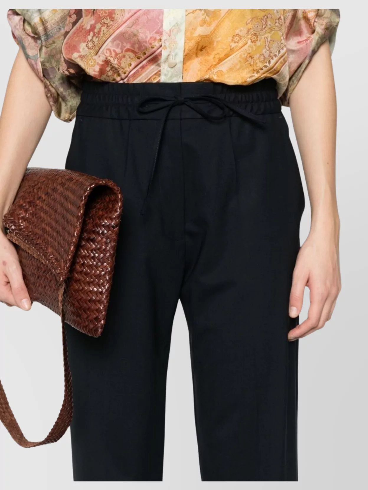 Parosh Trousers Featuring Drawstring Waistband And Welt Pocket