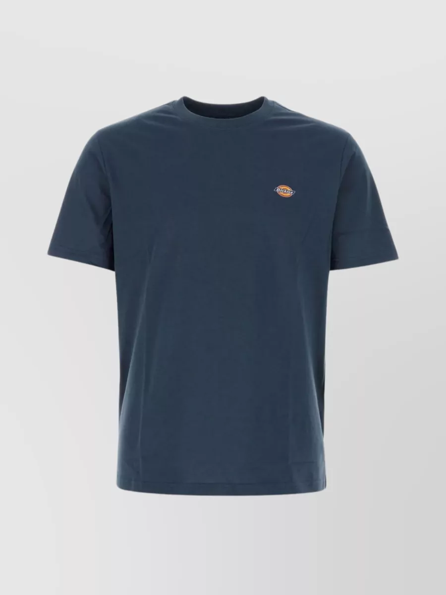 Shop Dickies Cotton Mapleton T-shirt With Ribbed Crew-neck In Blue