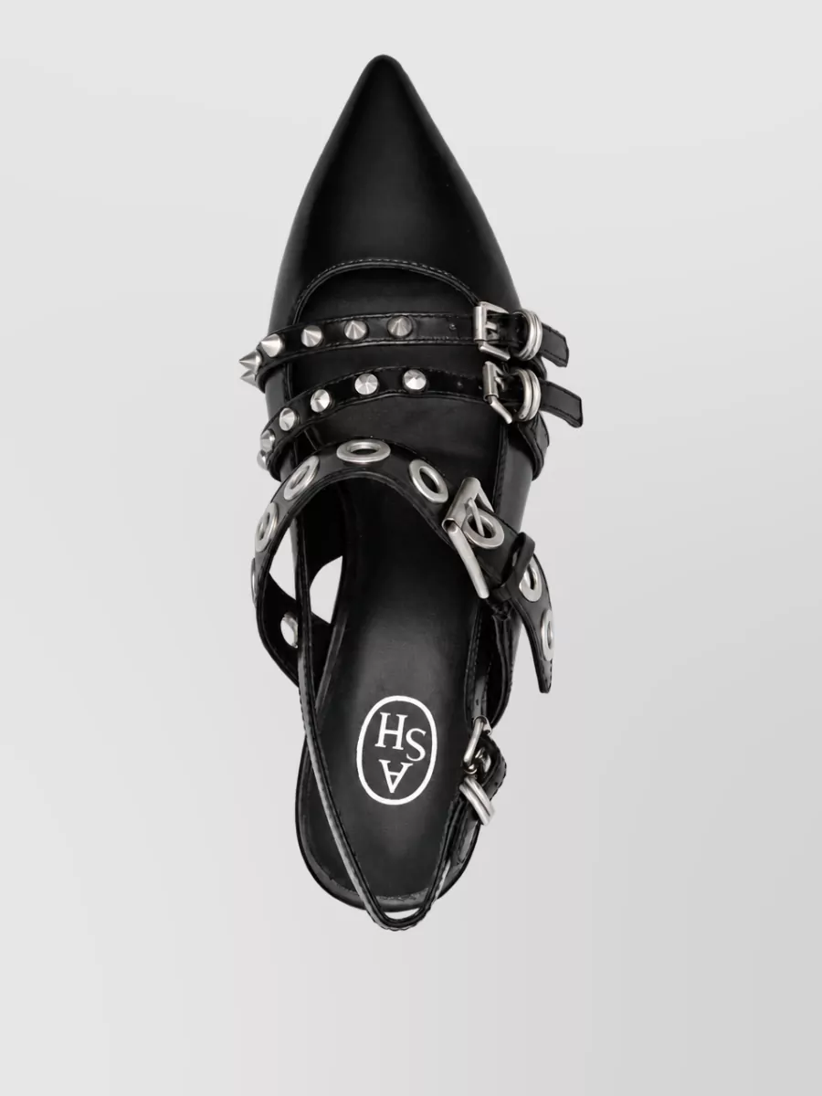 Ash Leather Mules