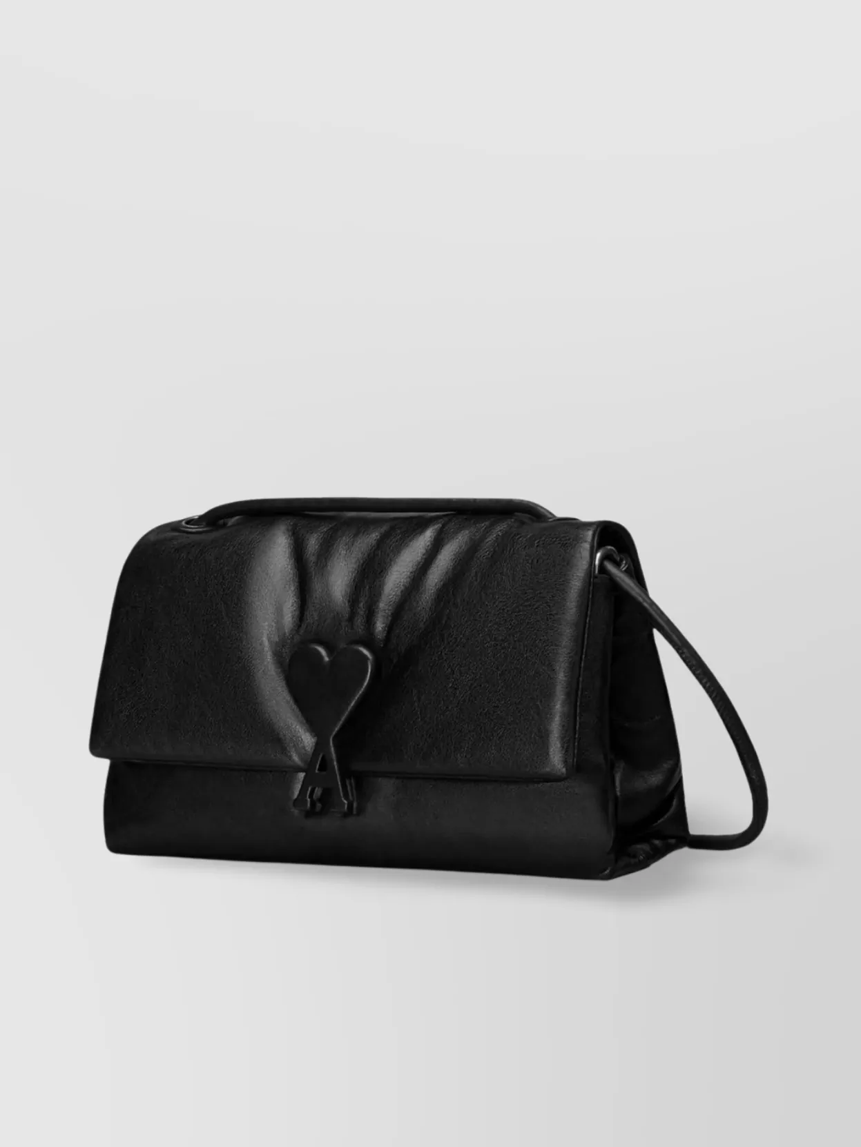 Ami Paris Leather Shoulder Bag