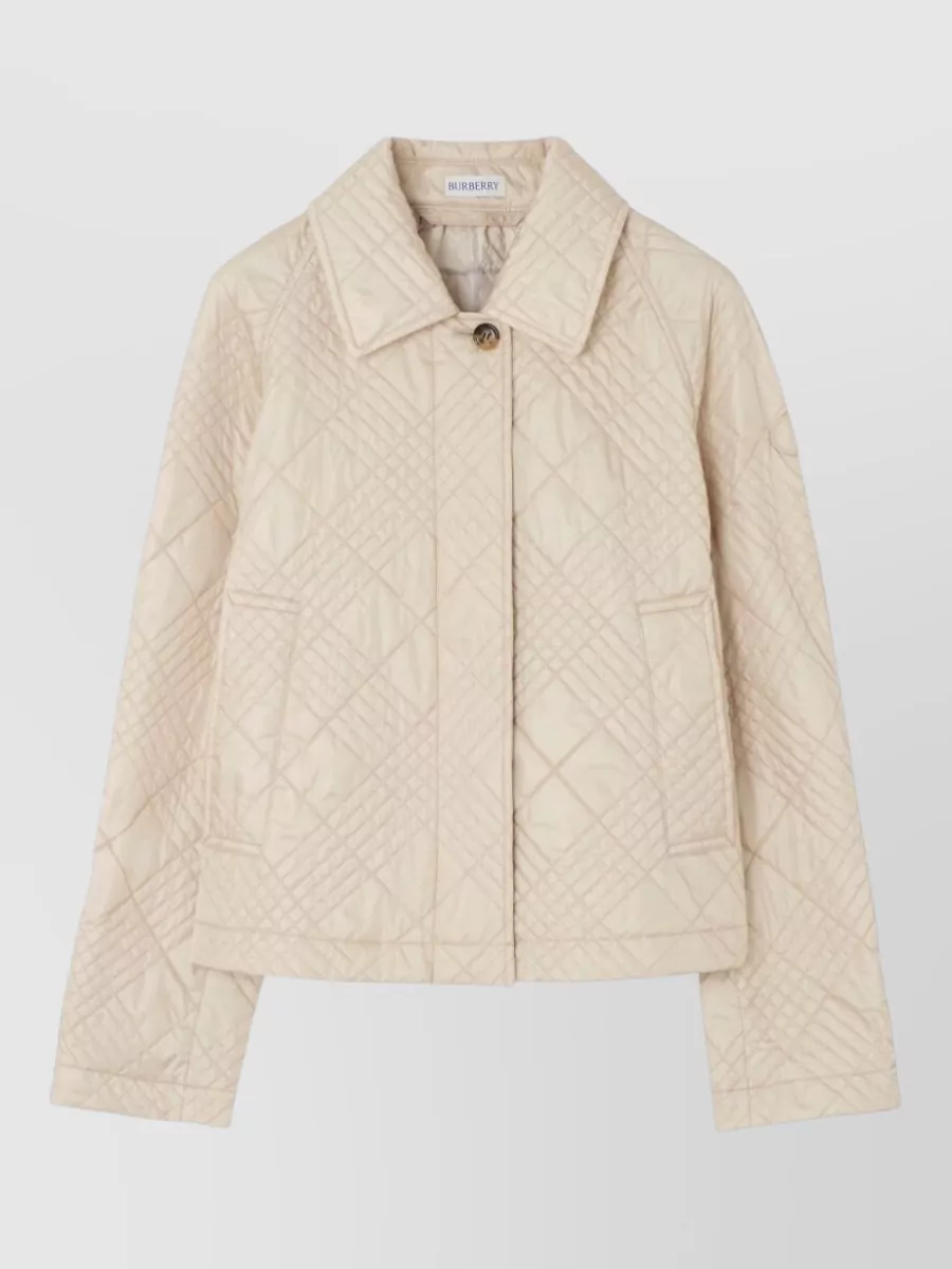 Burberry quilted single-breasted coat