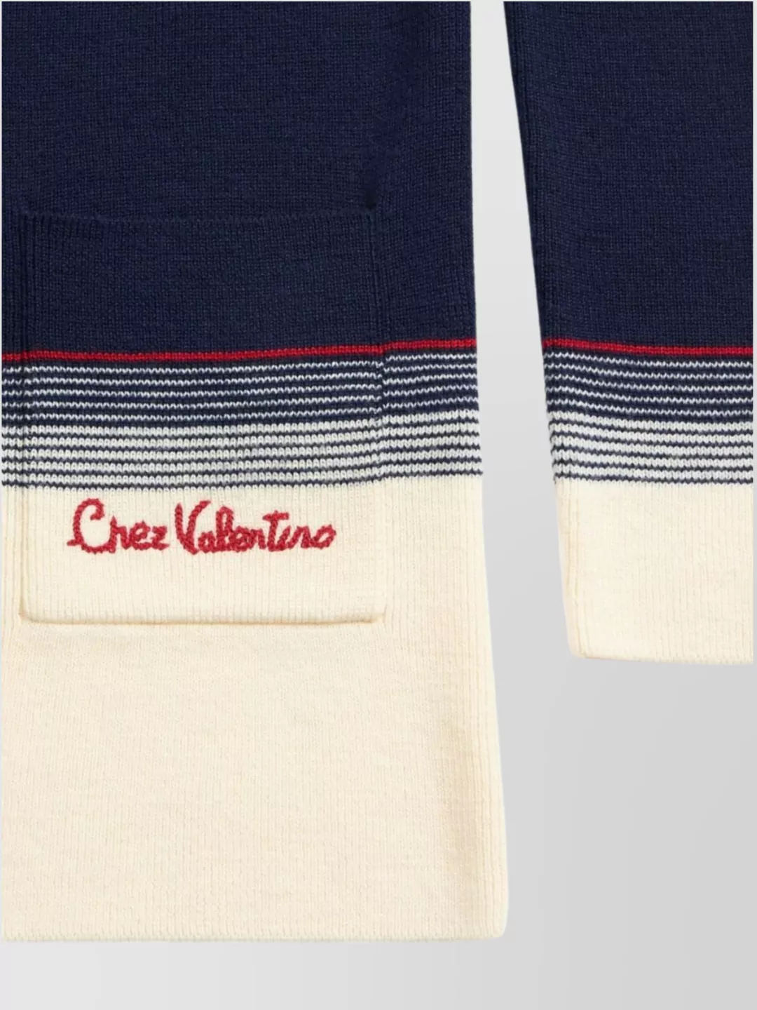 Valentino Garavani Valentino House V-Neck Cardigan With Patch Pockets