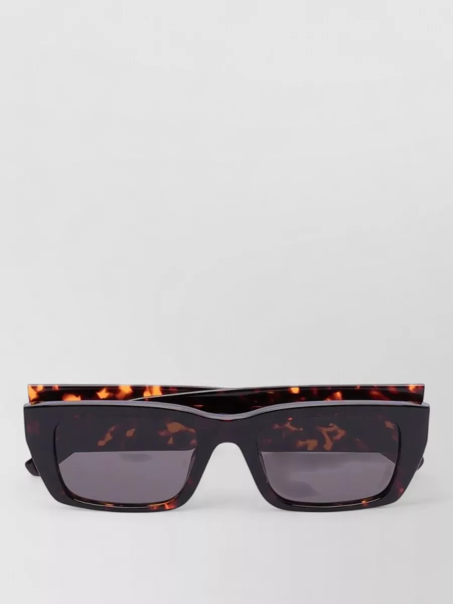 Palm Angels Rectangular Acetate Sunglasses Tortoiseshell Pattern