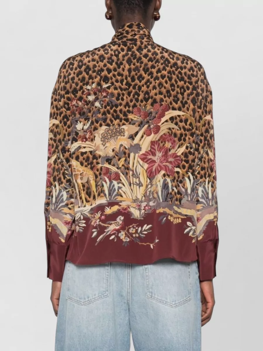 Etro Silk Printed Pussy-Bow Blouse
