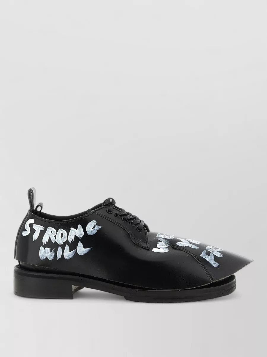 Comme Des Garçons Leather Lace-Up Derby Shoes