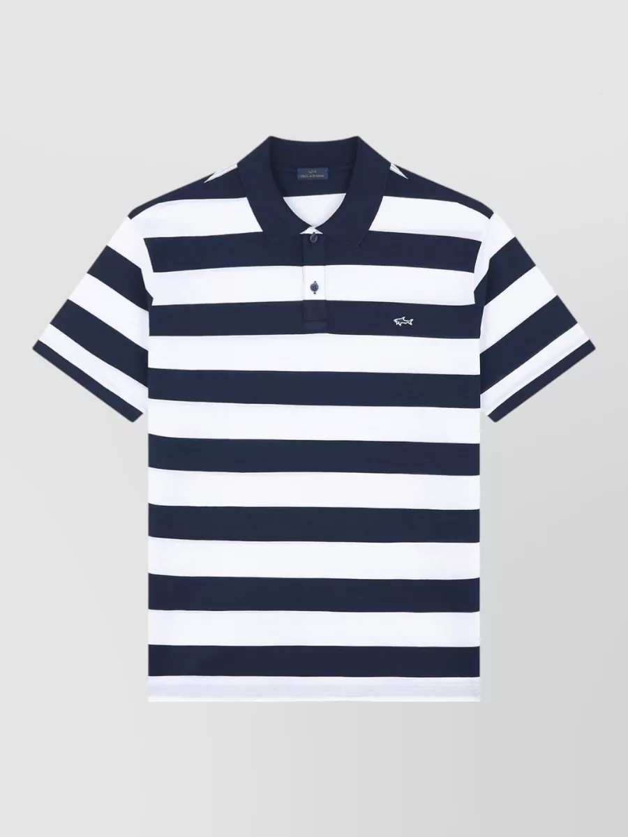 Paul & Shark striped cotton polo shirt