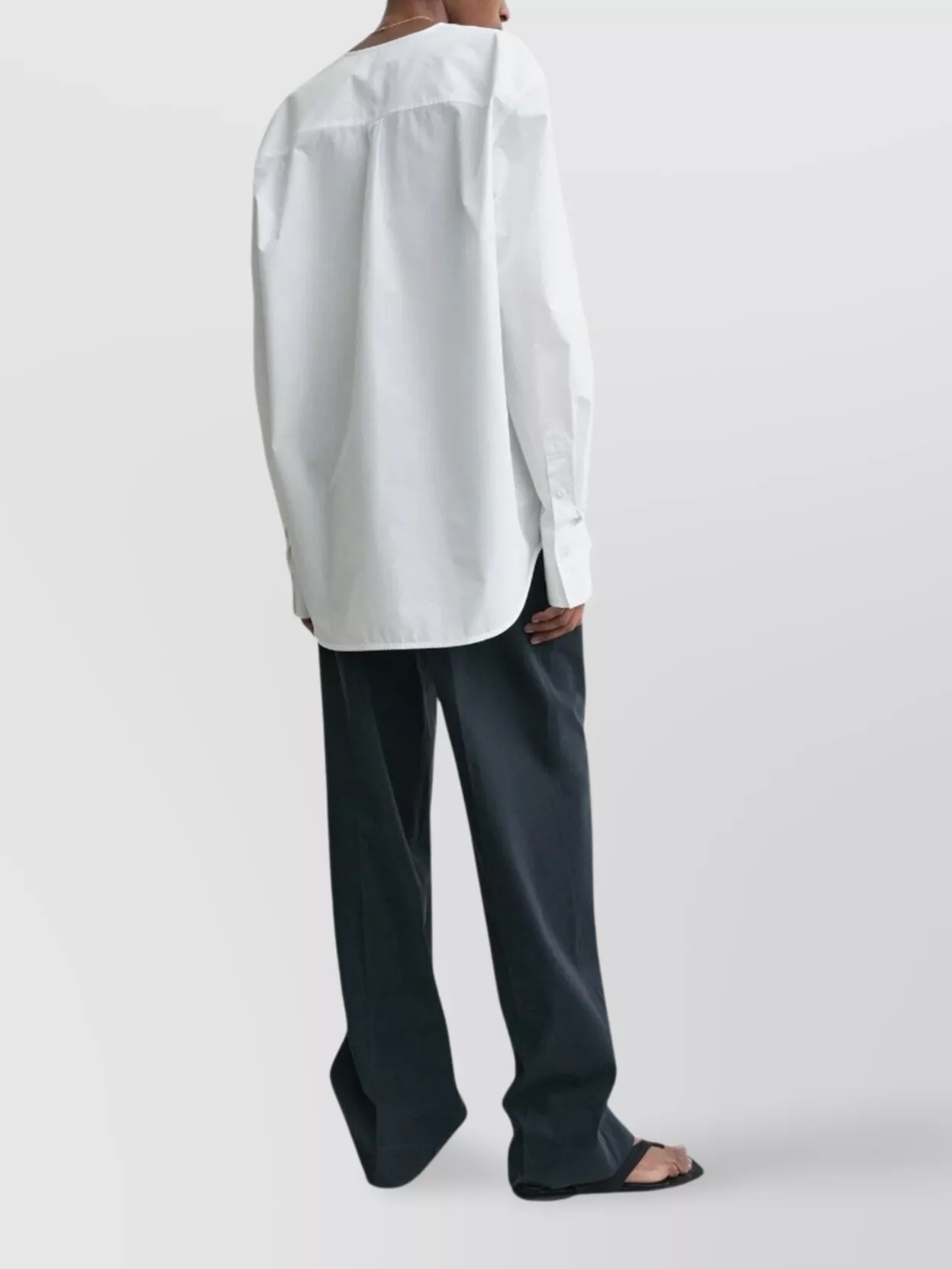 Totême Deep V-Neck Oversized Shirt