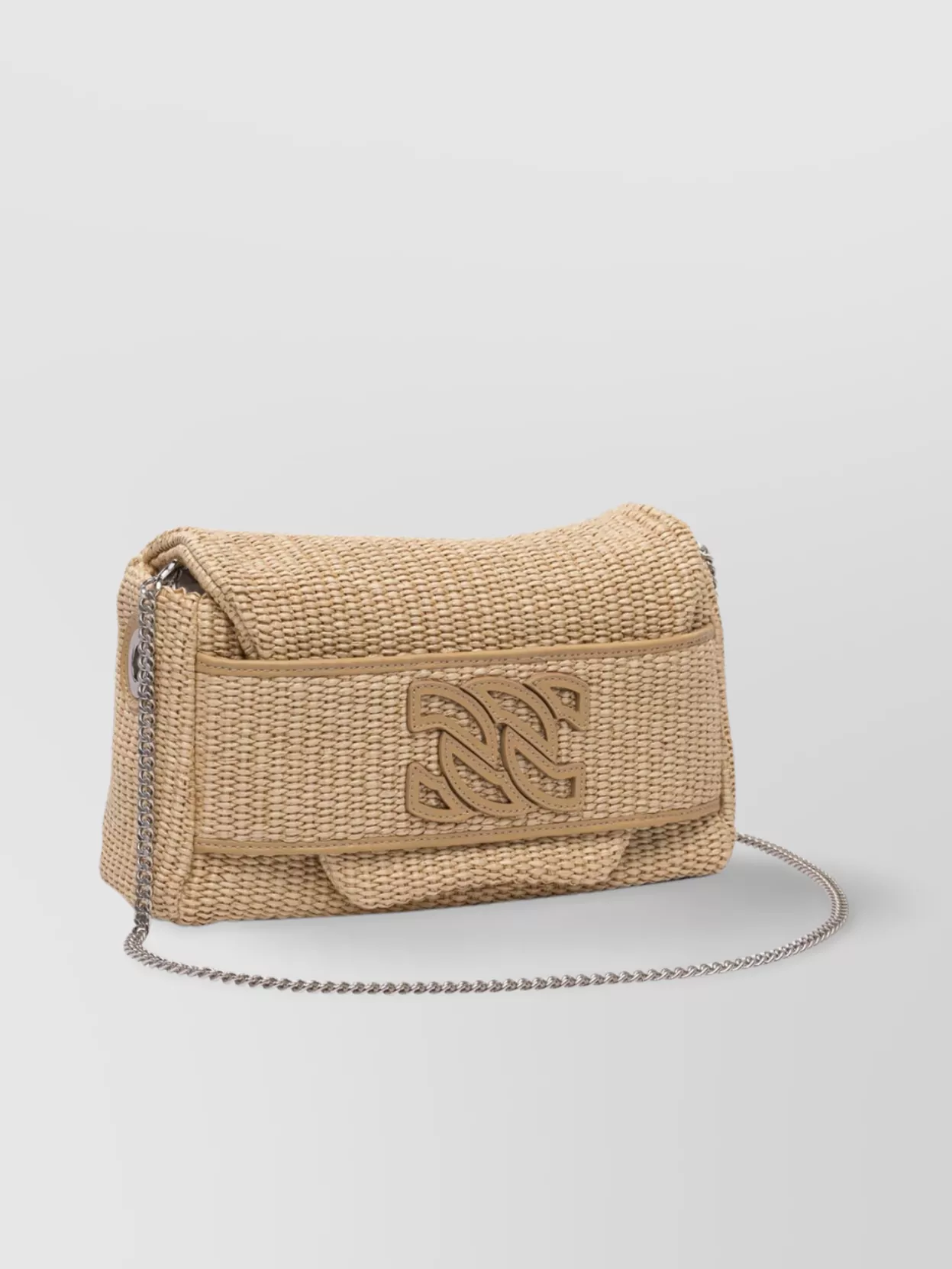 CASADEI SHOULDER BAGS WITH CHAIN STRAP AND WOVEN TEXTURE