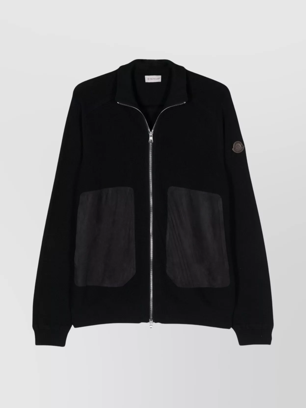 Shop Moncler Zip-up Cardigan With Elasticated Cuffs And Hem