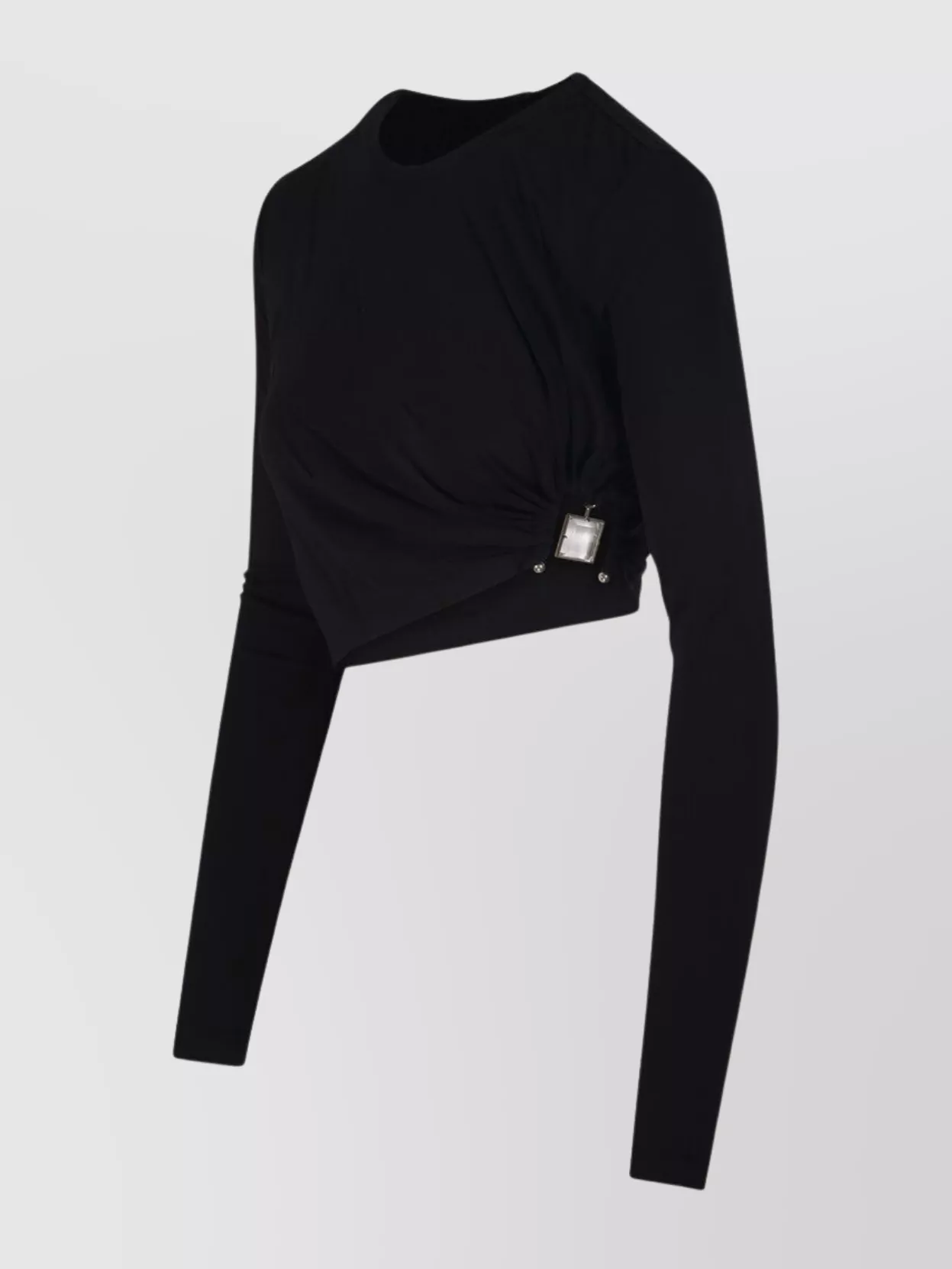 CHRISTOPHER ESBER QUARTZ L/S TOP FEATURING ASYMMETRIC DESIGN