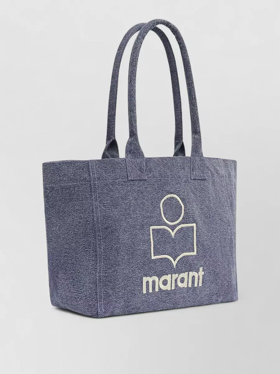 Isabel Marant Yenky Cotton Shoulder Bag Dual Handles