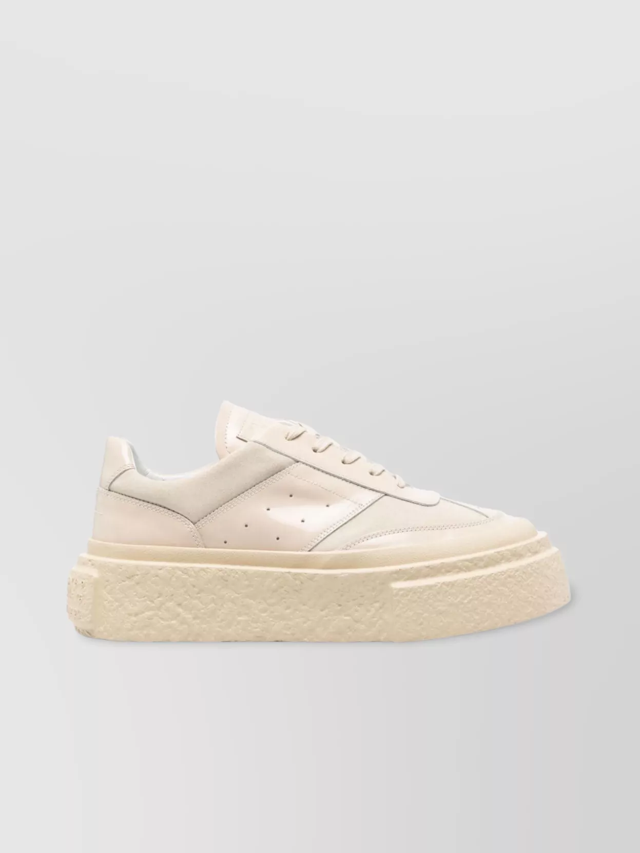 MM6 MAISON MARGIELA CHUNKY SOLE CALFSKIN SNEAKERS