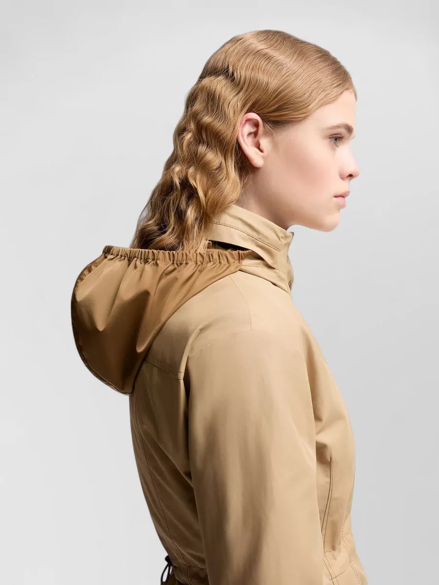 Moncler Long Hooded Parka Technical Twill