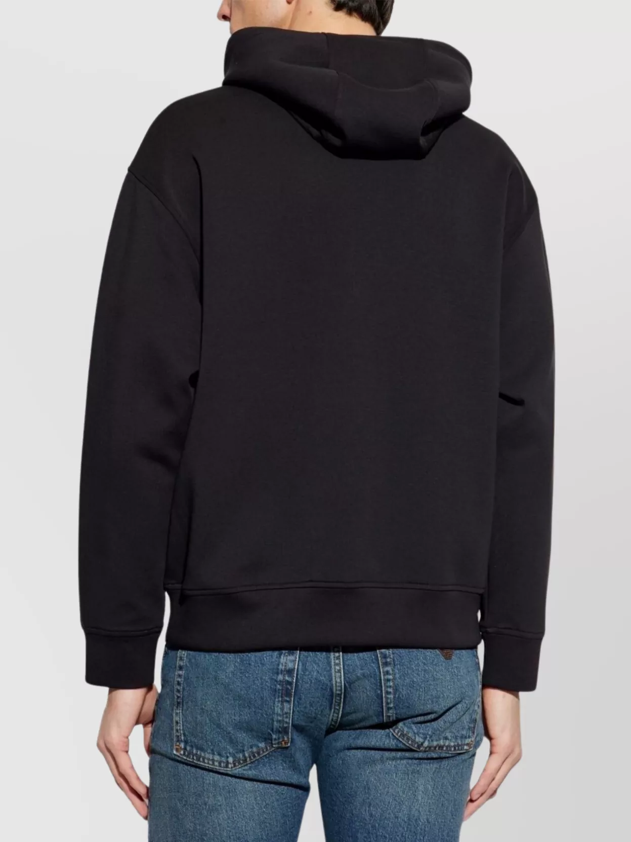 Emporio Armani Cotton Logo Hoodie Slouchy