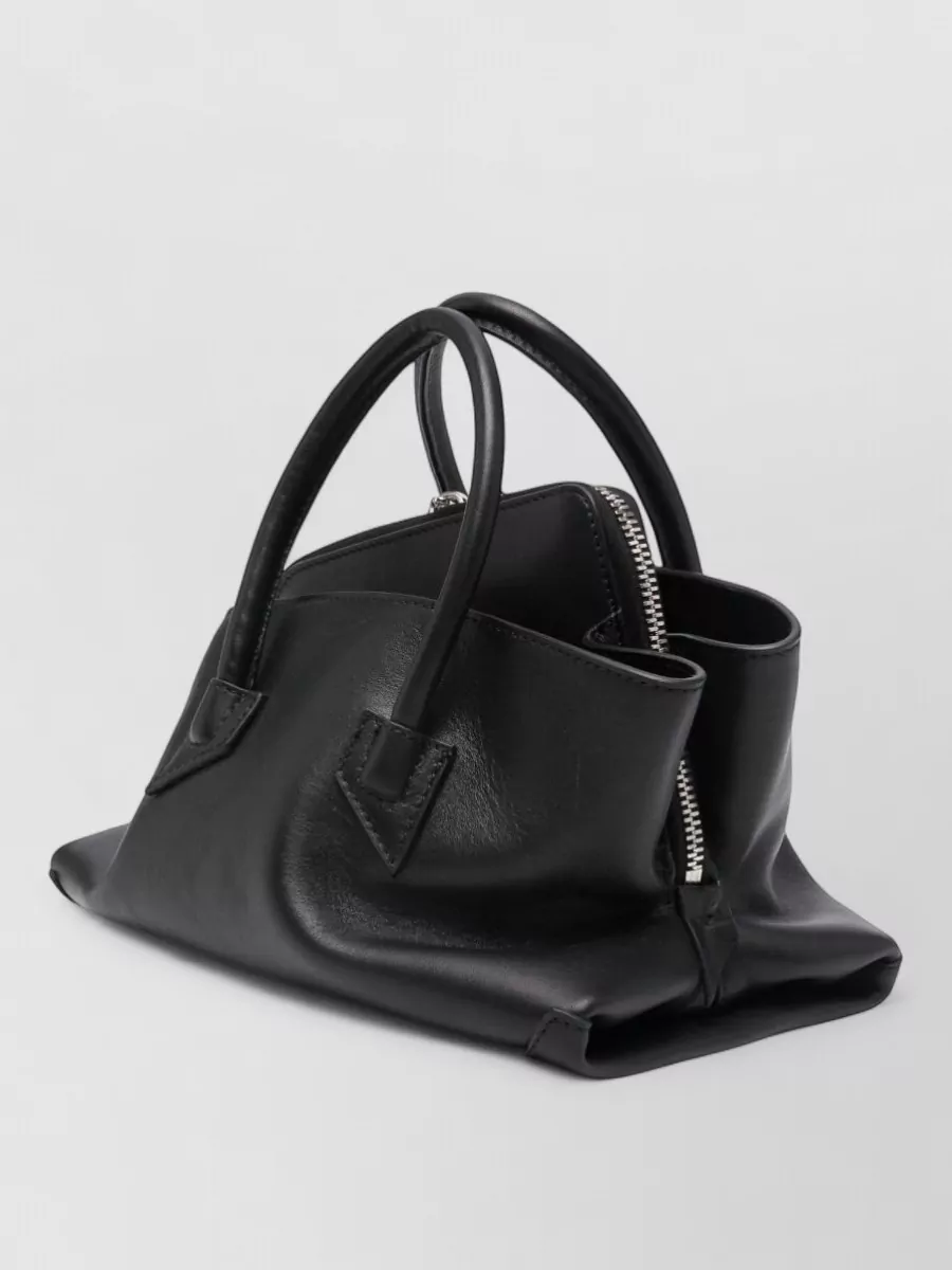 The Attico Mini Leather Top Handle Bag