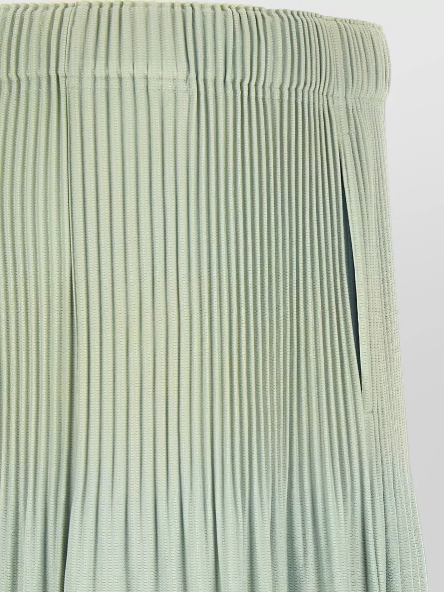 Homme Plisse Issey Miyake Pleated Wide-Leg Bermuda Shorts