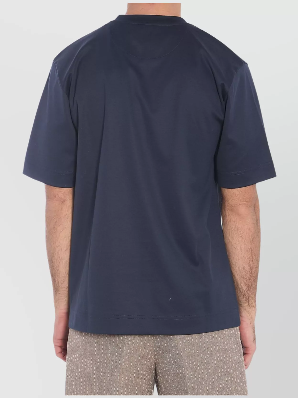 Fendi Crew-Neck T-Shirt With Zip Pocket