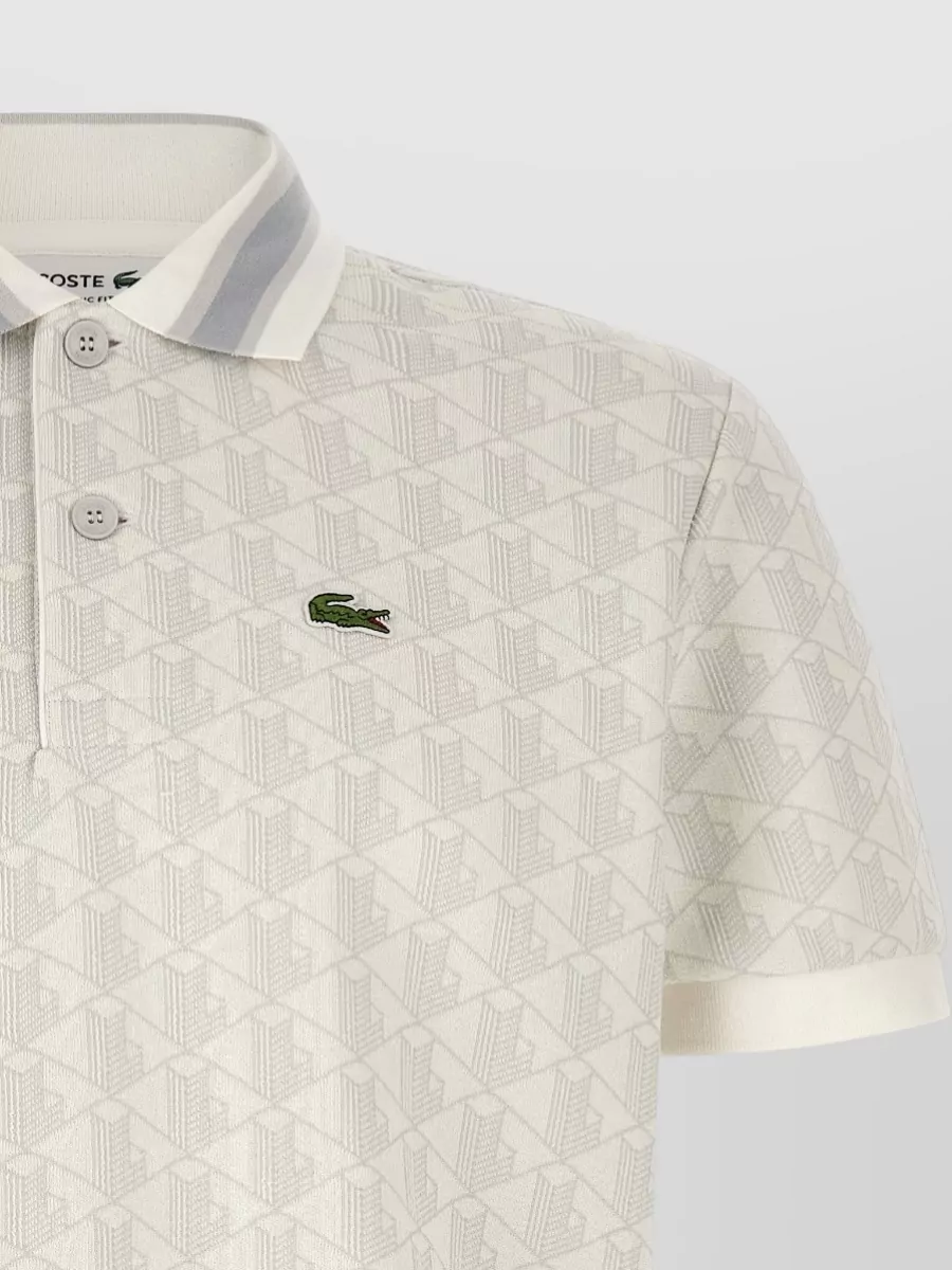 Lacoste Jacquard Monogram Polo Shirt