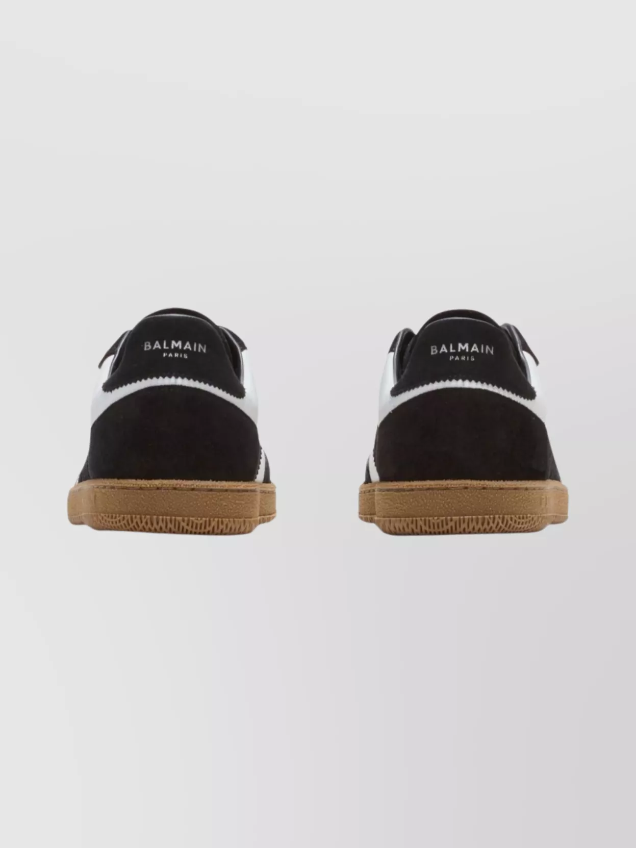 Balmain Low Top Sneakers With Round Toe Design