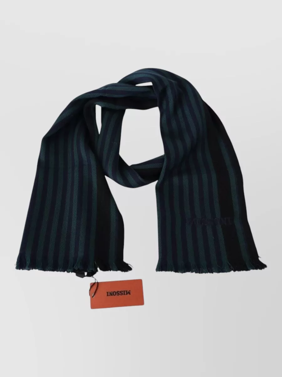 Missoni wool striped scarf