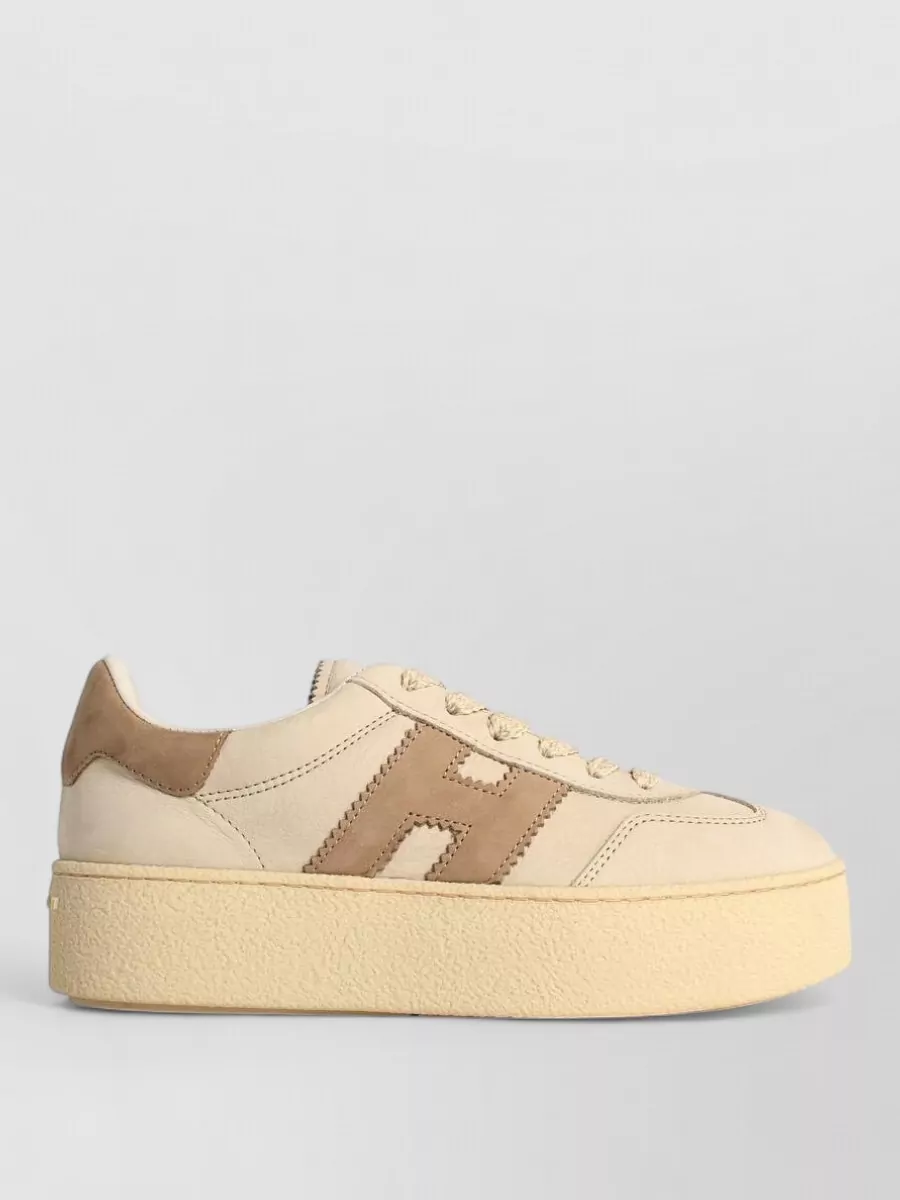 Hogan leather lace-up sneakers