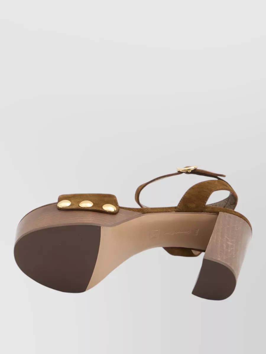 Gianvito Rossi Ardèa Platform Sandals Gold Tone Hardware