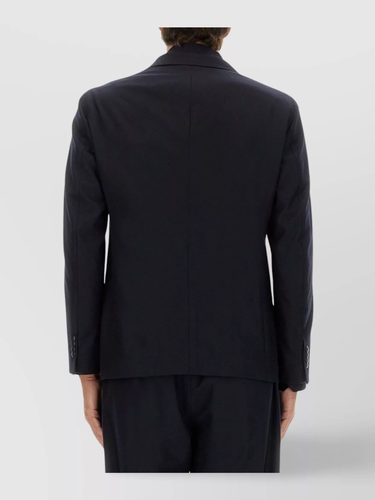 Giorgio Armani Single Breasted Jacket Long Sleeves Pockets