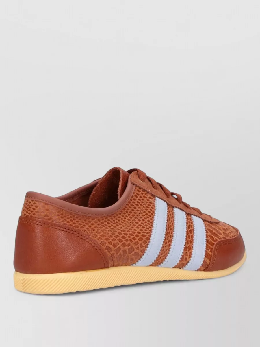 Adidas leather low-top lace-up sneakers