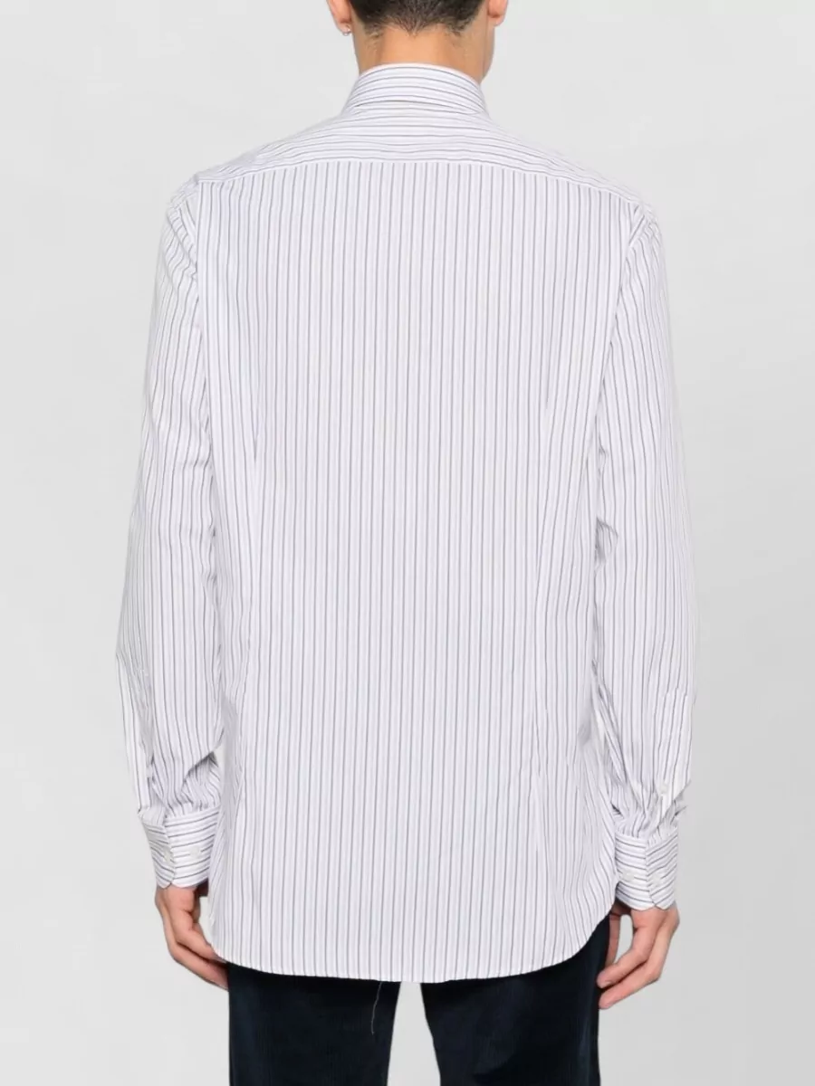 Etro Striped Cotton Long-Sleeve Shirt