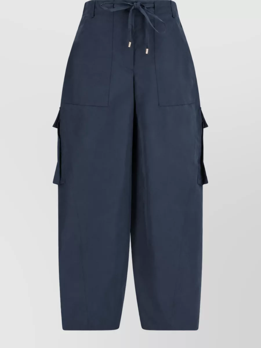 Alaïa silk-blend cargo pants