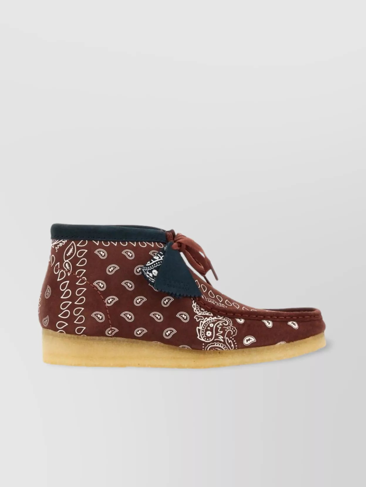Clarks Bandana Paisley Ankle Boot With Crepe Sole