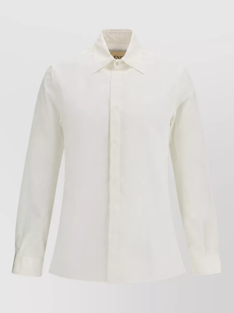 Valentino Cotton Long-Sleeve Shirt