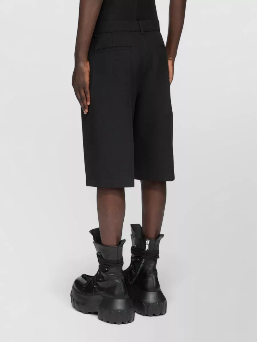 Rick Owens Virgin Wool Knee-Length Tailored Shorts