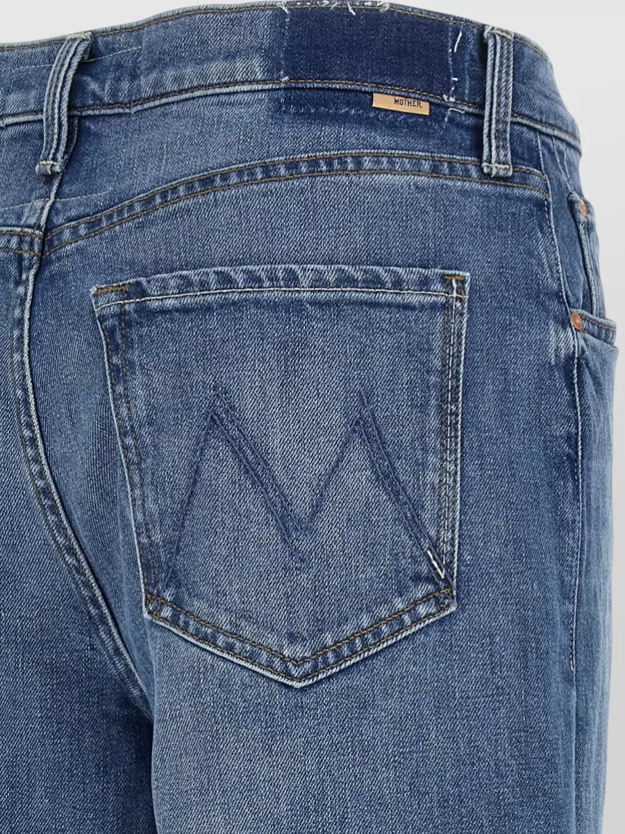 Mother High-Rise Pleated Wide-Leg Jeans