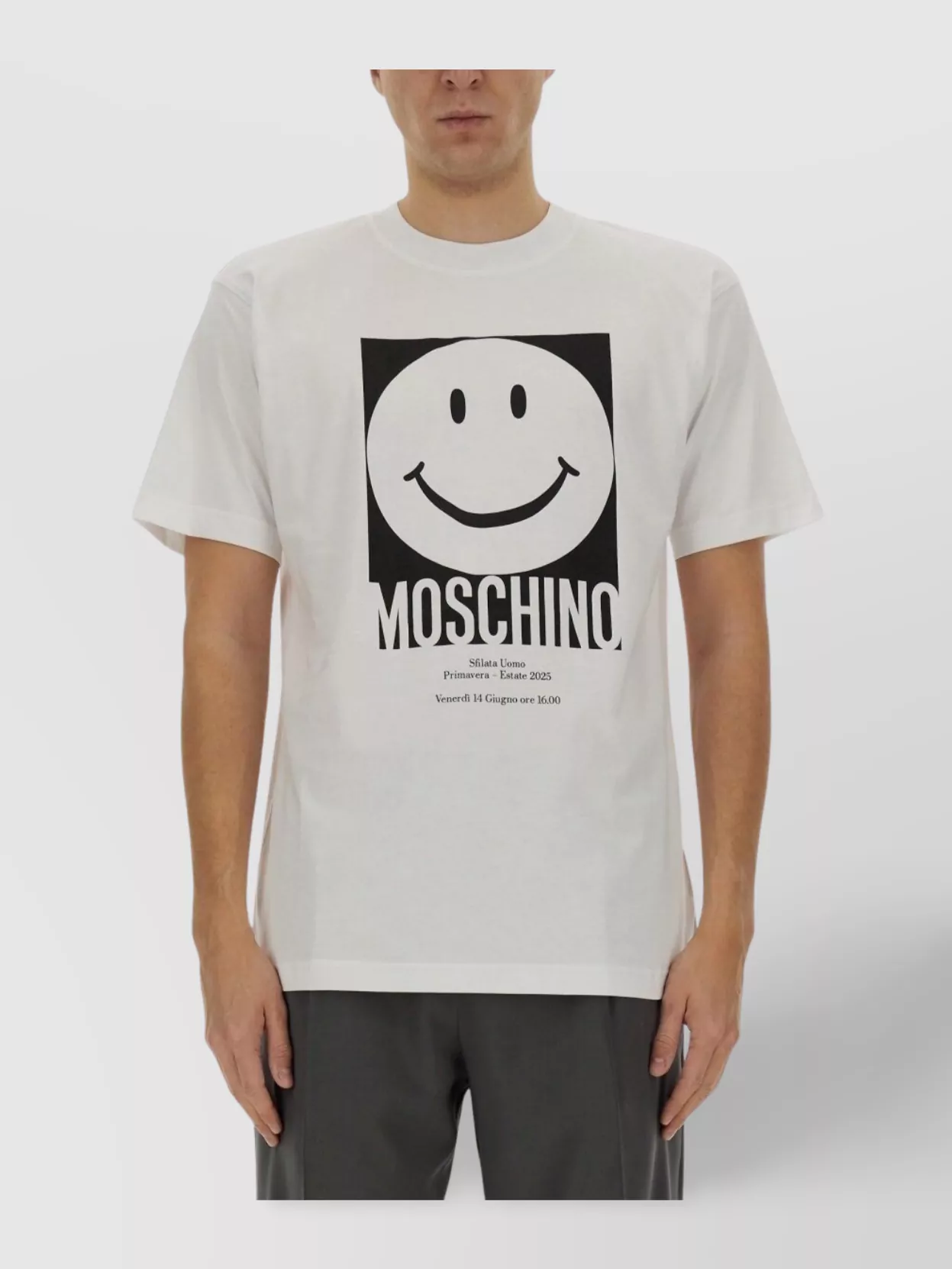Moschino Printed Logo Crew Neck T-Shirt