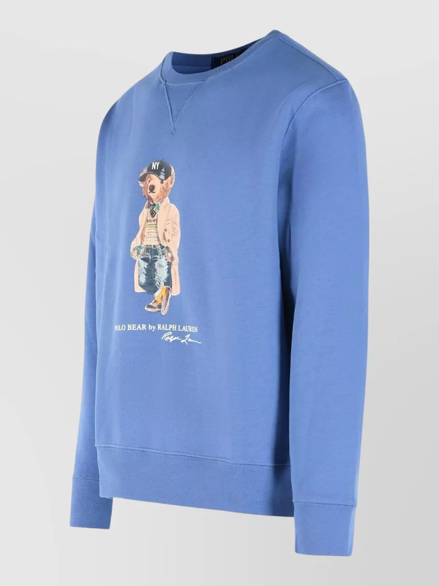 Polo Ralph Lauren Cotton Blend Printed Crewneck Sweatshirt