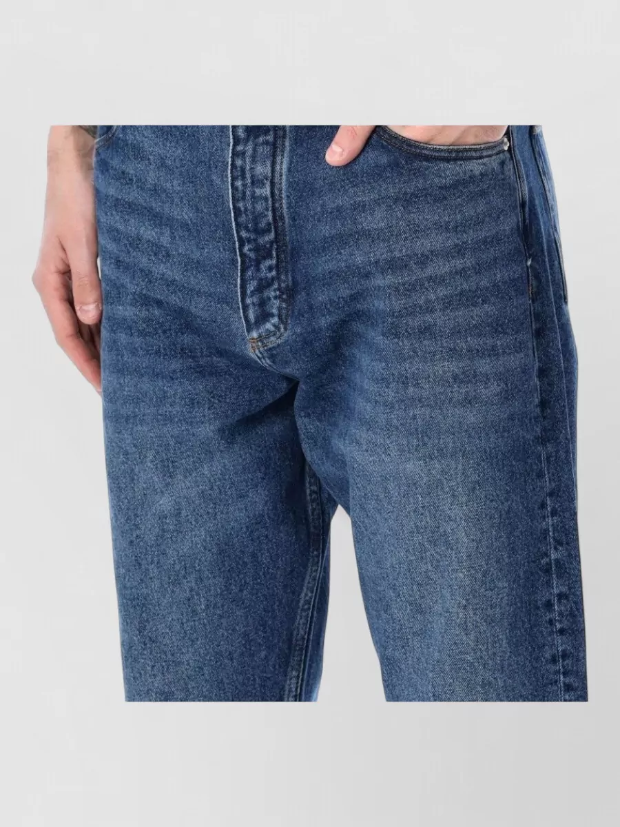 Studio Nicholson Denim Mid-Rise Straight-Leg Jeans