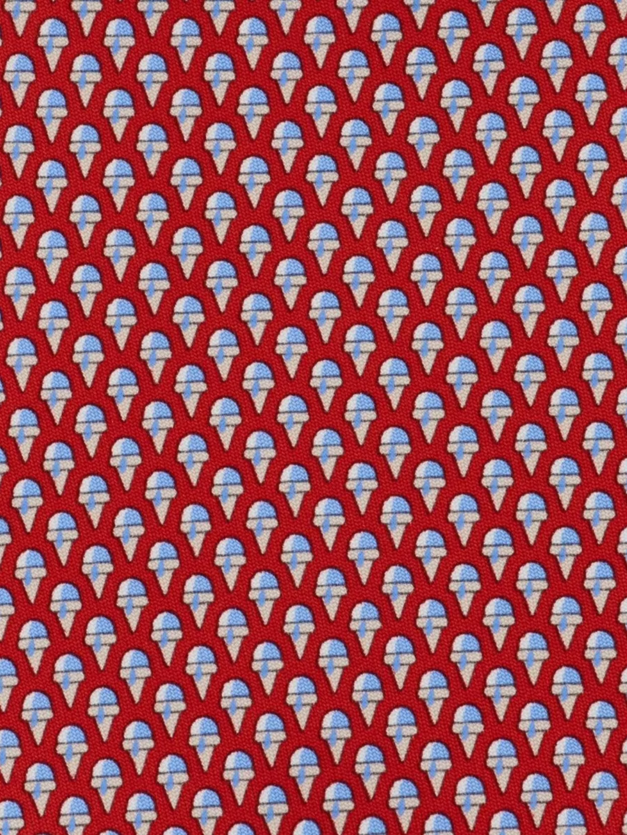 Ferragamo Silk Tie With Ice Cream Cone Design