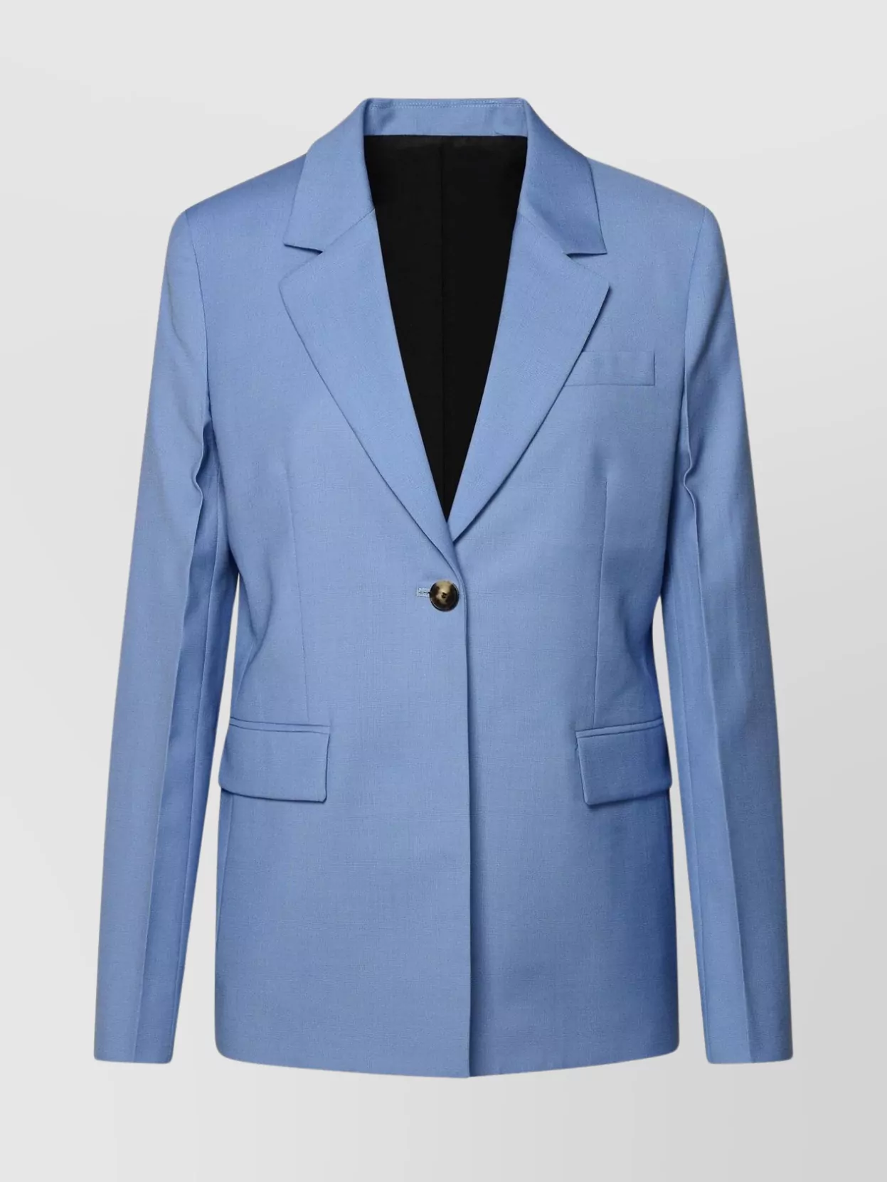Shop Lanvin Wool Blazer With Chest And Flap Pockets