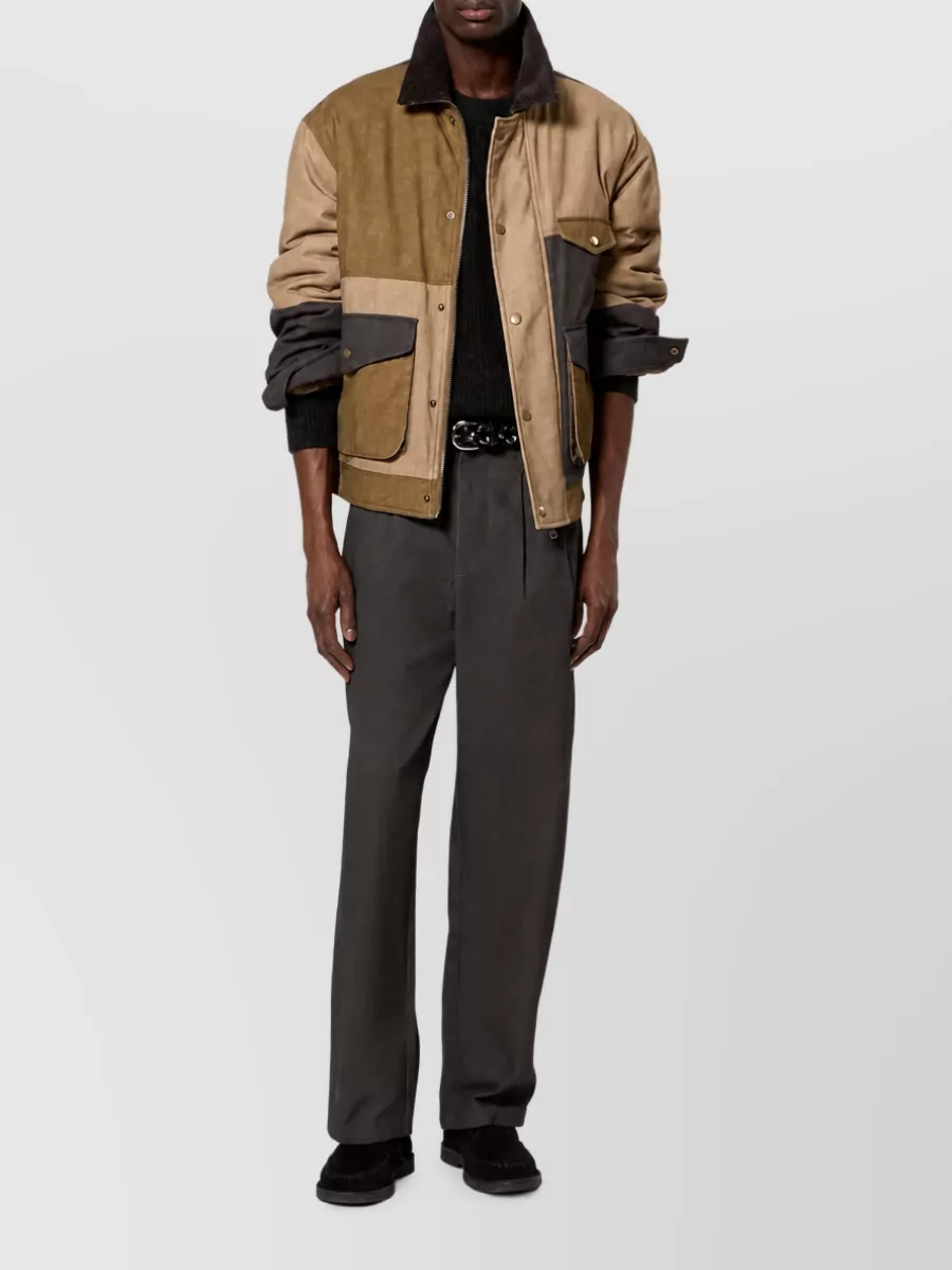 Isabel Marant Cotton Patchwork Single Breasted Coat