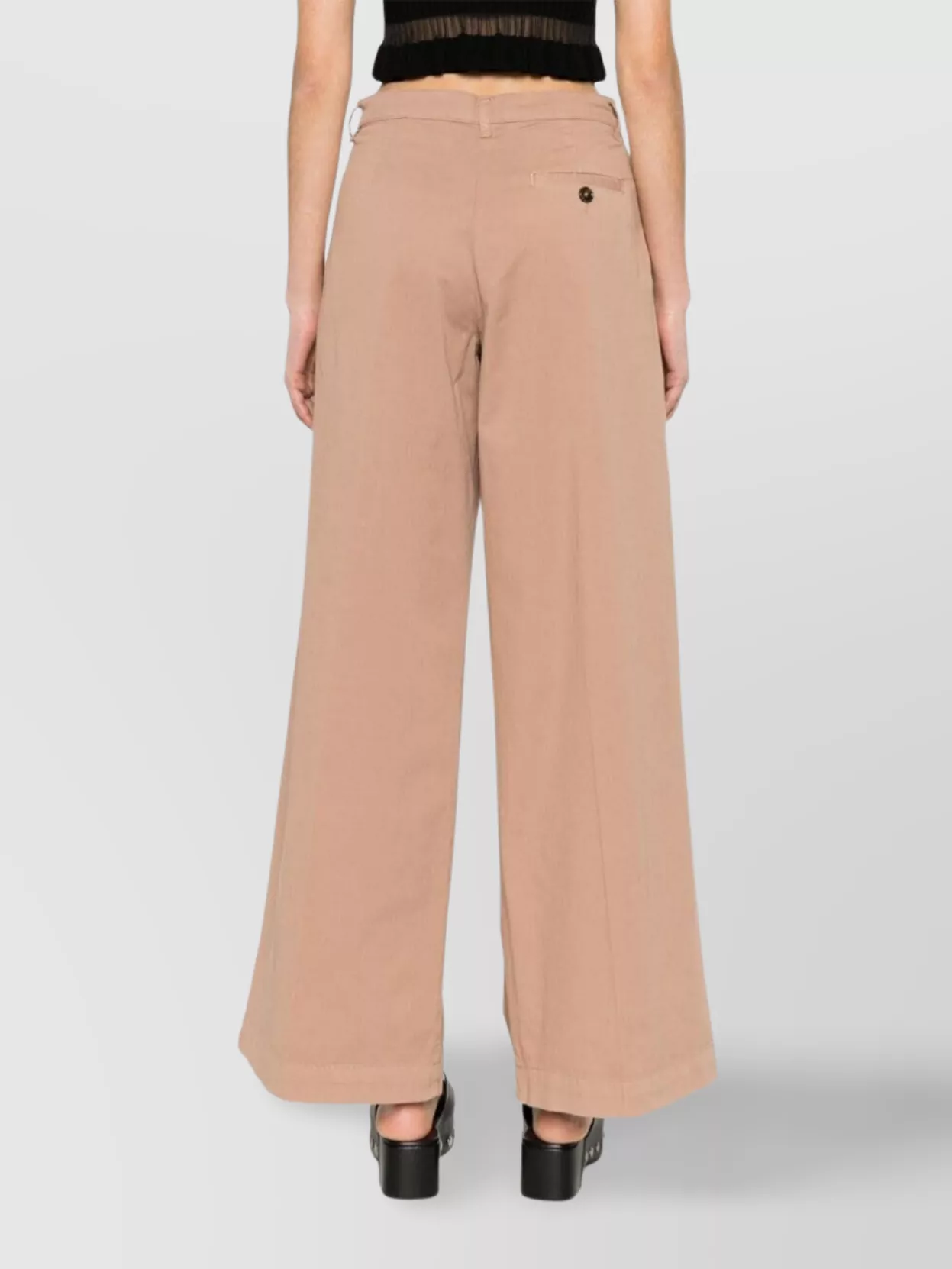 Pinko Wide-Leg Trousers Pleated Front
