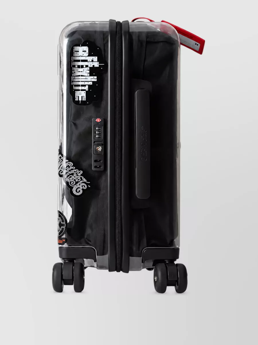Off-White Printed Trolley Suitcase