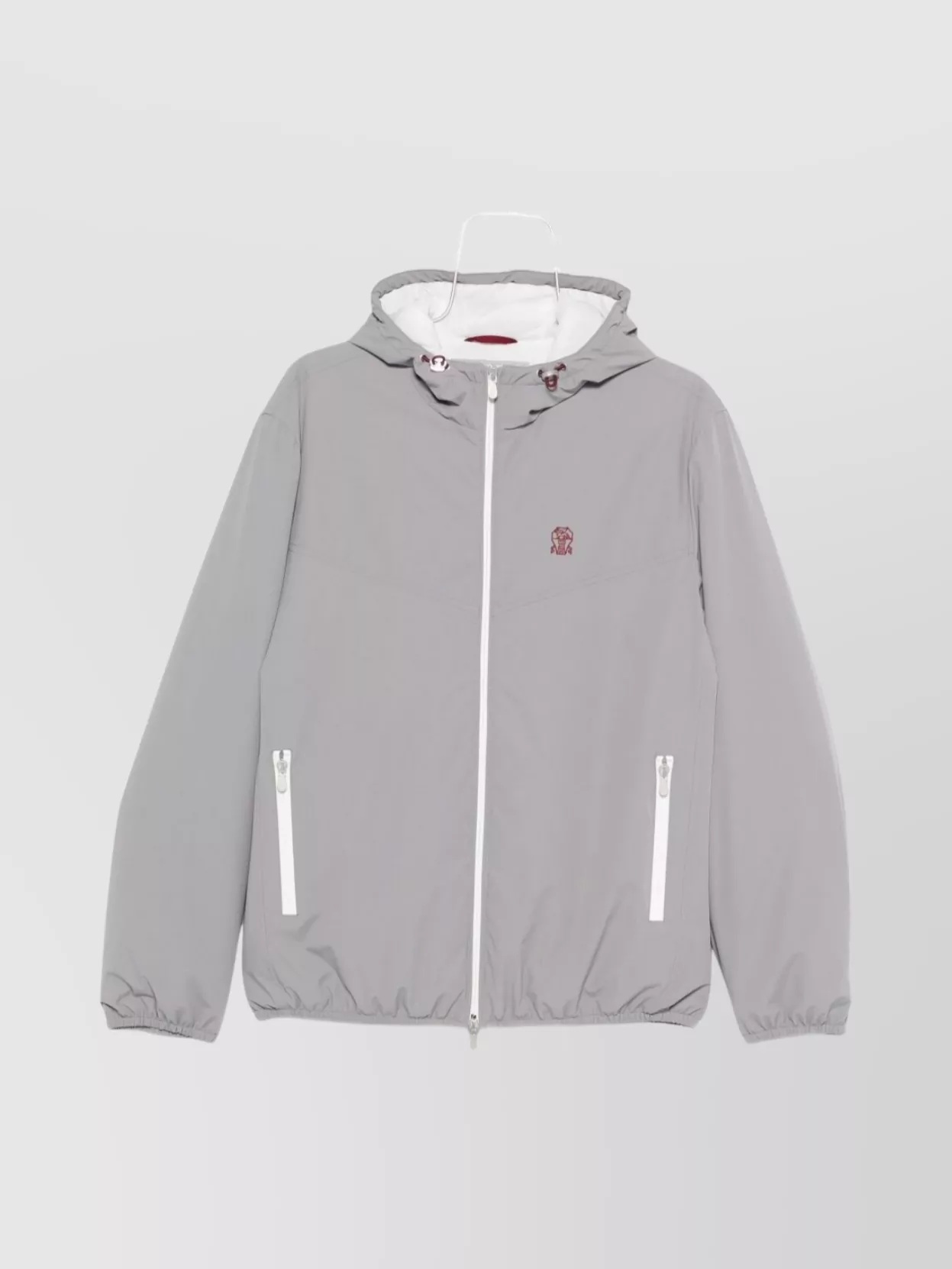 Brunello Cucinelli Nylon jacket with hood and pockets | The