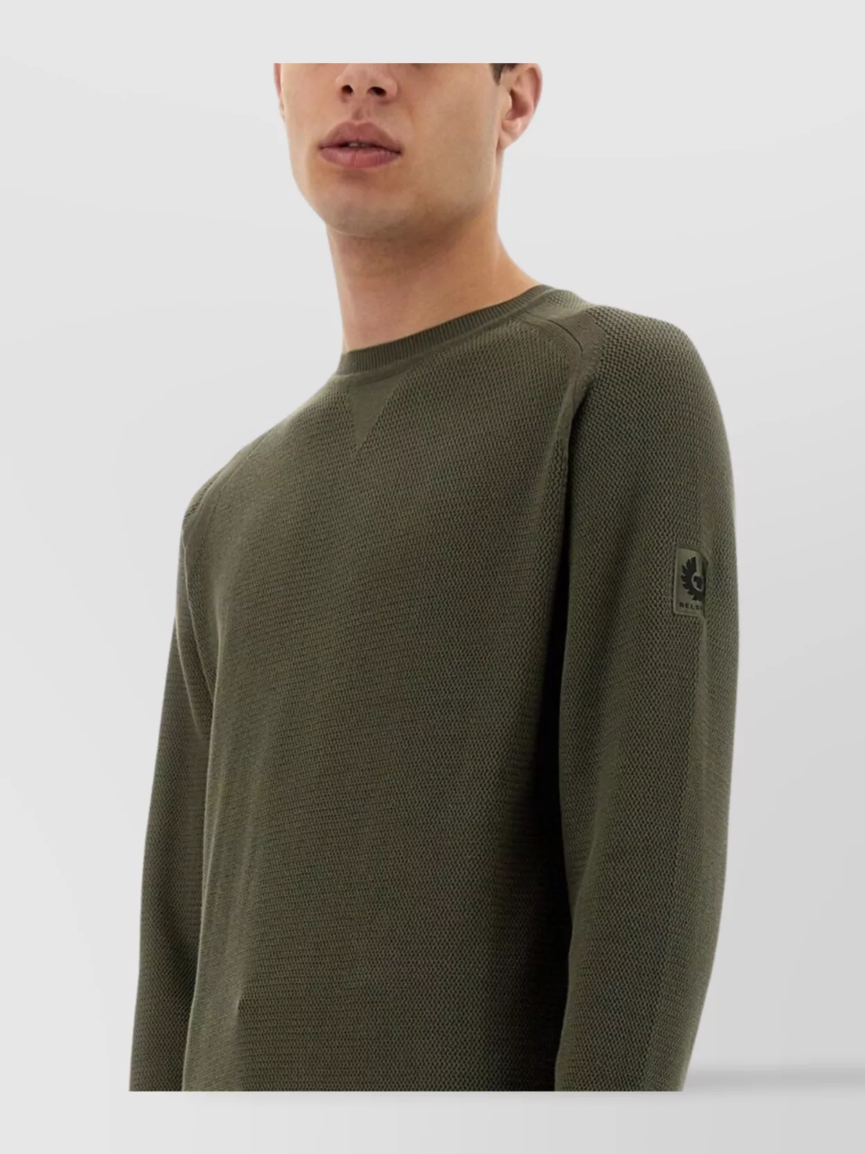 Belstaff Textured Cotton Jersey Sweater